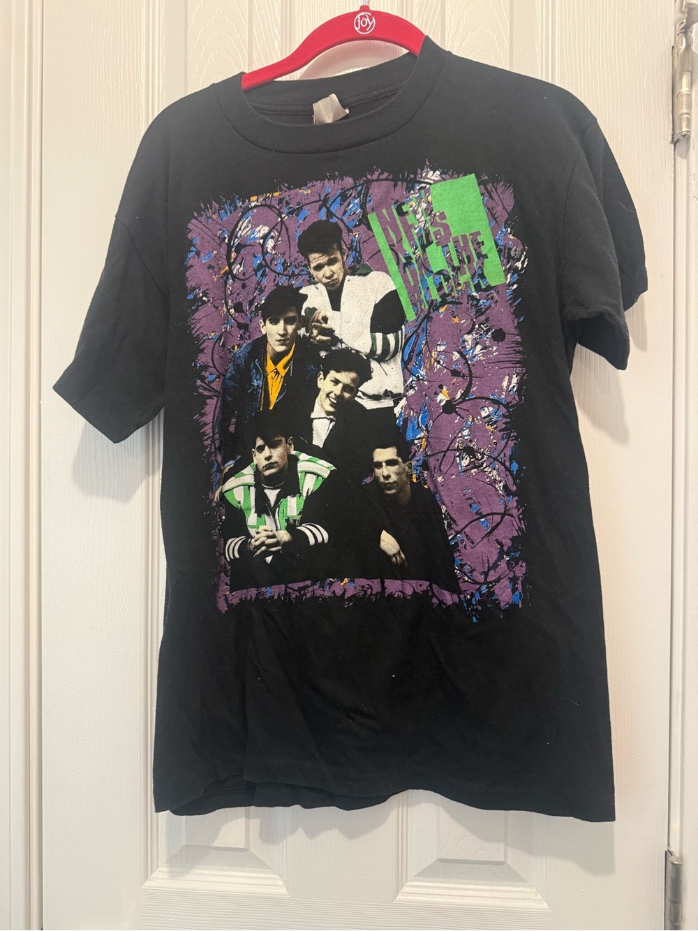NKOTB New Kids On The Block 90  Vintage T-Shirt - Black